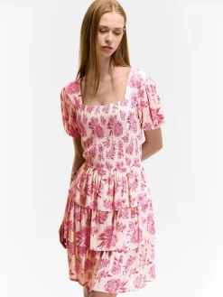 GATE Sukienka z wiskozy z nadrukiem kwiatowym| Kategorie·Sukienki