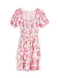 GATE Sukienka z wiskozy z nadrukiem kwiatowym| Kategorie·Sukienki