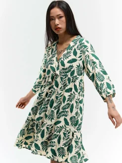 GATE Sukienka z wiskozy z nadrukiem| Kategorie·Sukienki