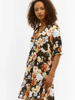 GATE Sukienka z wiskozy z nadrukiem kwiatowym| Kategorie·Sukienki