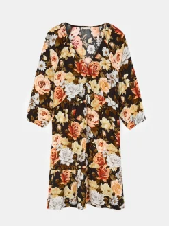 GATE Sukienka z wiskozy z nadrukiem kwiatowym| Kategorie·Sukienki