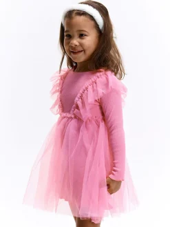 GATE Sukienka ze spódnicą tiulową|Dzieci Dziewczynki·Sukienki