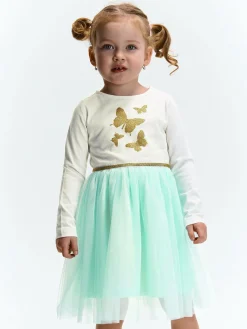 GATE Sukienka ze spódnicą tiulową|Dzieci Dziewczynki·Sukienki