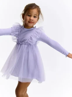 GATE Sukienka ze spódnicą tiulową|Dzieci Dziewczynki·Sukienki