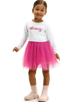 GATE Sukienka ze spódnicą tiulową|Dzieci Dziewczynki·Sukienki