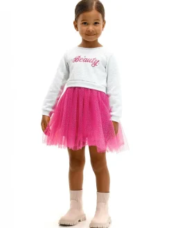 GATE Sukienka ze spódnicą tiulową|Dzieci Dziewczynki·Sukienki