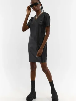 GATE Sukienka ze sztucznej skóry| Kategorie·Sukienki