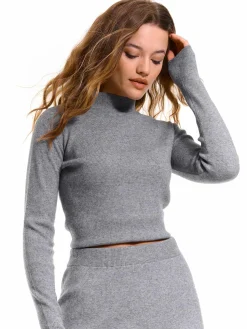 GATE Sweter damski z wysokim kołnierzem| Swetry I Bluzy·Swetry