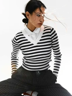 GATE Sweter w paski| Swetry I Bluzy·Swetry