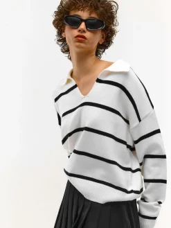 GATE Sweter w paski| Swetry I Bluzy·Swetry