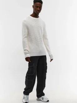 GATE Sweter w strukturalny wzór| Swetry I Bluzy·Swetry