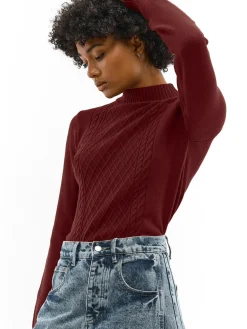 GATE Sweter w warkocze| Swetry I Bluzy·Swetry