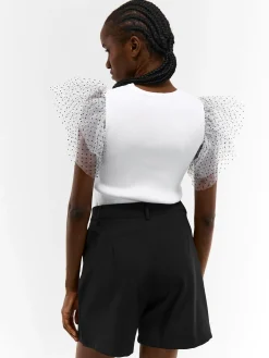 GATE Sweter z bufiastymi rękawami| Koszulki I Topy·Topy|Swetry I Bluzy·Swetry