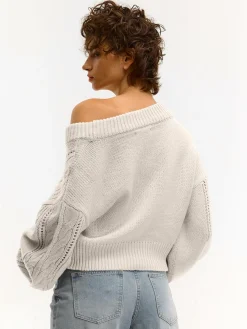 GATE Sweter z dekoltem w serek| Swetry I Bluzy·Swetry