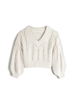 GATE Sweter z dekoltem w serek| Swetry I Bluzy·Swetry