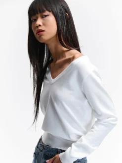 GATE Sweter z dekoltem w serek| Swetry I Bluzy·Swetry