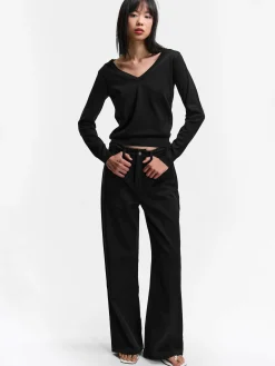 GATE Sweter z dekoltem w serek| Swetry I Bluzy·Swetry