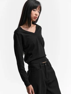 GATE Sweter z dekoltem w serek| Swetry I Bluzy·Swetry