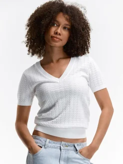 GATE Sweter z dekoltem w serek| Swetry I Bluzy·Swetry