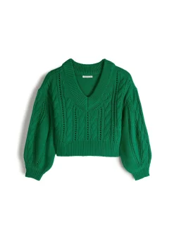 GATE Sweter z dekoltem w serek| Swetry I Bluzy·Swetry