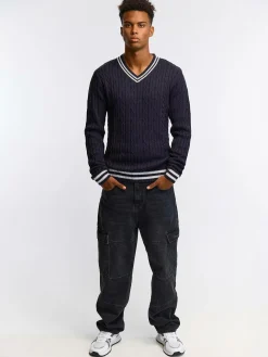 GATE Sweter z dekoltem w serek| Swetry I Bluzy·Swetry