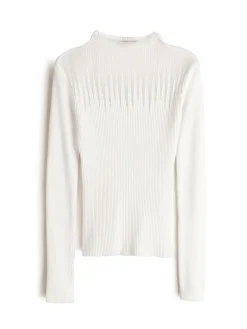 GATE Sweter z detalami z siateczki| Swetry I Bluzy·Swetry