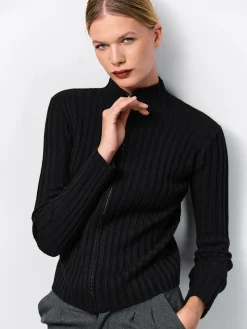 GATE Sweter z żebrowanej dzianiny| Swetry I Bluzy·Swetry