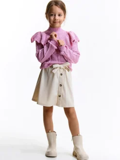 GATE Sweter z falbanką|Dzieci Dziewczynki·Swetry