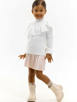 GATE Sweter z falbanką|Dzieci Dziewczynki·Swetry