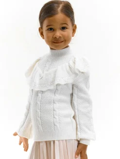 GATE Sweter z falbanką|Dzieci Dziewczynki·Swetry