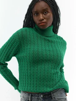 GATE Sweter z golfem w warkocze| Swetry I Bluzy·Swetry|Koszulki I Topy·Golfy