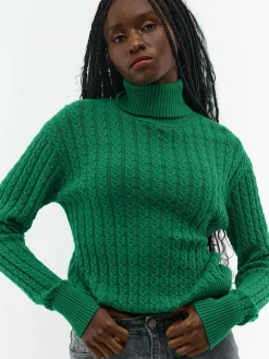 GATE Sweter z golfem w warkocze| Swetry I Bluzy·Swetry|Koszulki I Topy·Golfy