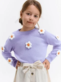 GATE Sweter z kwiatowym wzorem|Dzieci Dziewczynki·Swetry