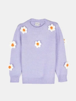GATE Sweter z kwiatowym wzorem|Dzieci Dziewczynki·Swetry