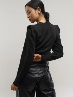 GATE Sweter z marszczonymi rękawami| Swetry I Bluzy·Swetry