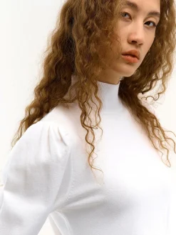 GATE Sweter z marszczonymi rękawami| Koszulki I Topy·Golfy|Swetry I Bluzy·Swetry