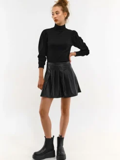 GATE Sweter z marszczonymi rękawami| Koszulki I Topy·Golfy|Swetry I Bluzy·Swetry