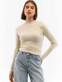 GATE Sweter z metaliczną nitką| Swetry I Bluzy·Swetry