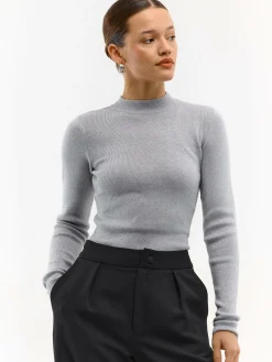 GATE Sweter z metaliczną nitką| Swetry I Bluzy·Swetry