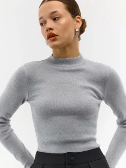 GATE Sweter z metaliczną nitką| Swetry I Bluzy·Swetry