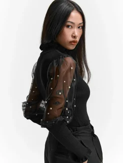 GATE Sweter z perłami| Swetry I Bluzy·Swetry