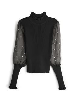 GATE Sweter z perłami| Swetry I Bluzy·Swetry