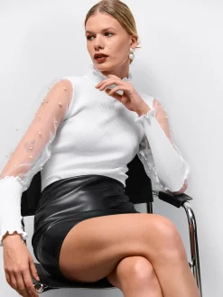 GATE Sweter z perłami| Swetry I Bluzy·Swetry