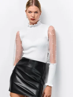 GATE Sweter z perłami| Swetry I Bluzy·Swetry