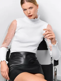 GATE Sweter z perłami| Swetry I Bluzy·Swetry