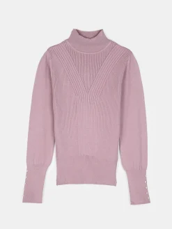 GATE Sweter z perełkami na rękawach| Swetry I Bluzy·Swetry