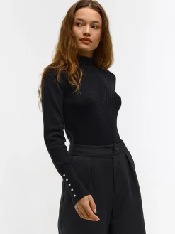 GATE Sweter z perełkami na rękawach| Koszulki I Topy·Golfy|Swetry I Bluzy·Swetry