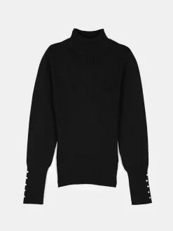 GATE Sweter z perełkami na rękawach| Koszulki I Topy·Golfy|Swetry I Bluzy·Swetry