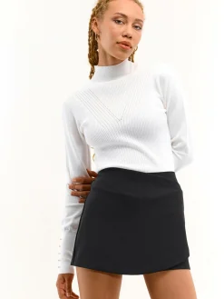 GATE Sweter z perełkami na rękawach| Koszulki I Topy·Golfy|Swetry I Bluzy·Swetry