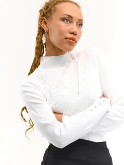 GATE Sweter z perełkami na rękawach| Koszulki I Topy·Golfy|Swetry I Bluzy·Swetry